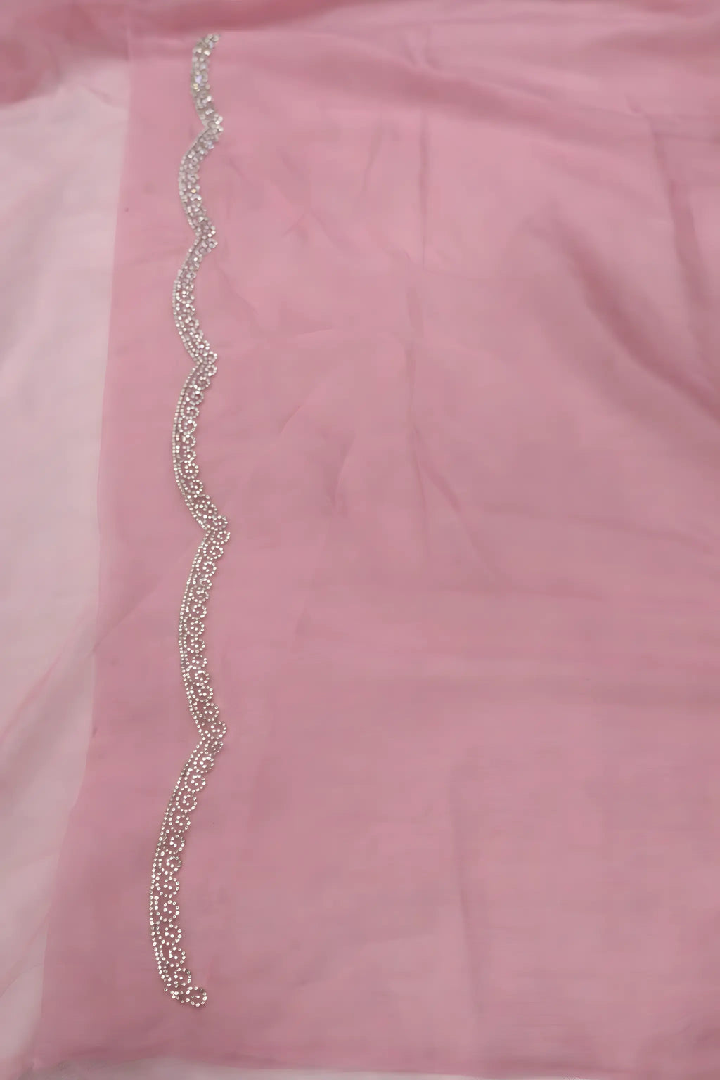 Blush Pink Chiffon Saree with Floral Embroidery suruchi sarees