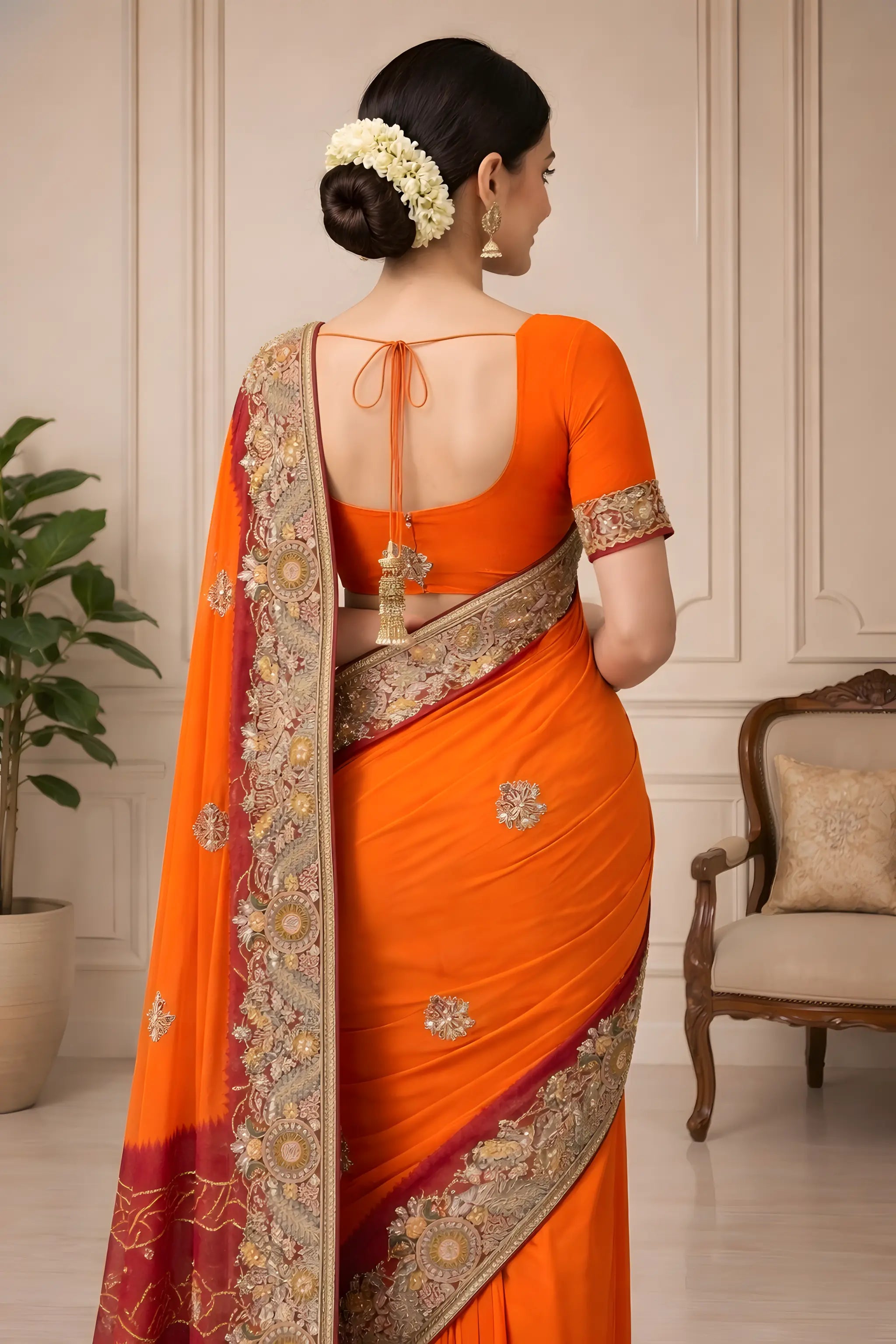 Bandhani Saree with Heavy Zari Border suruchi sarees