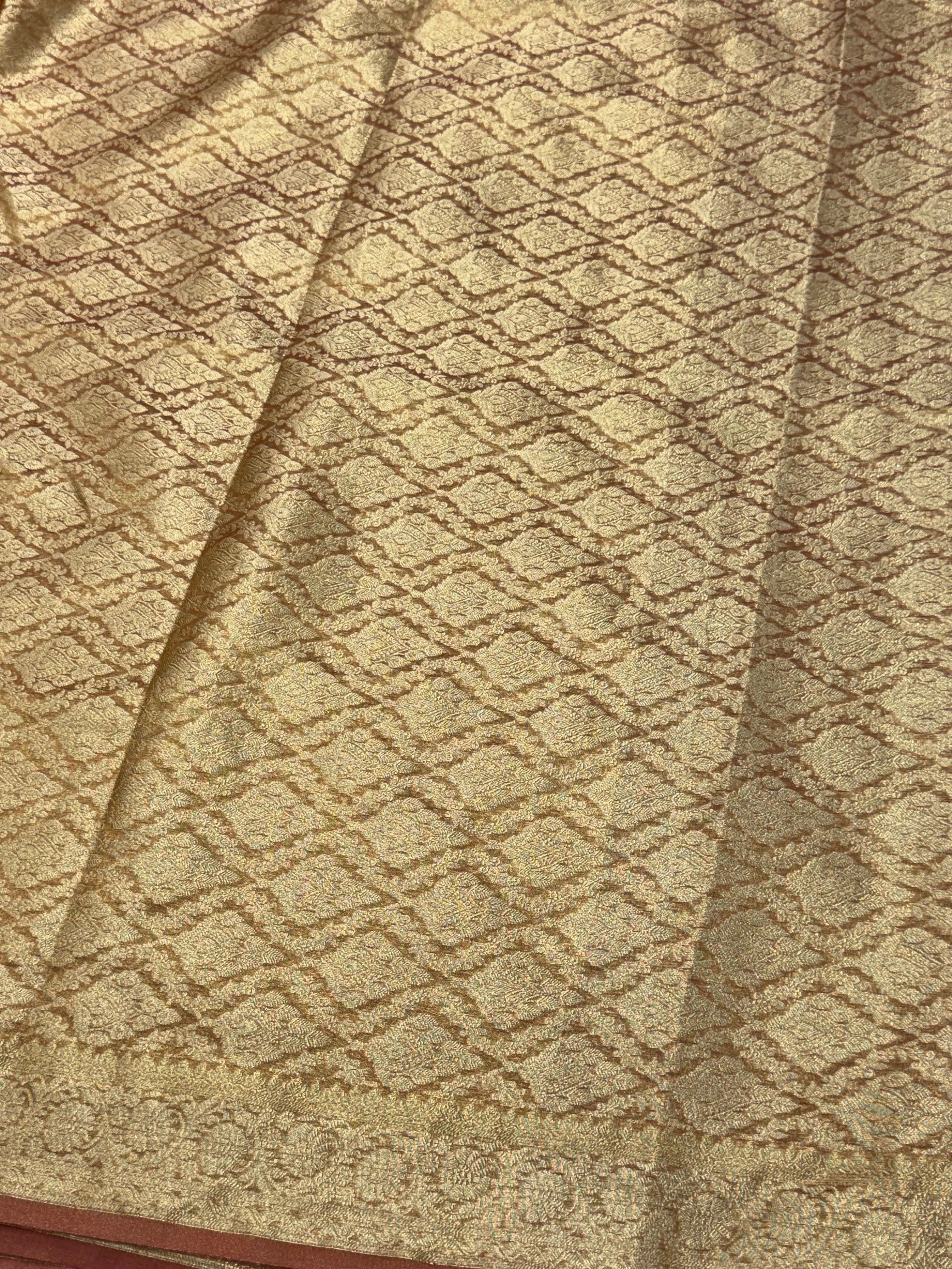 Close-up of textured fabric with a geometric pattern